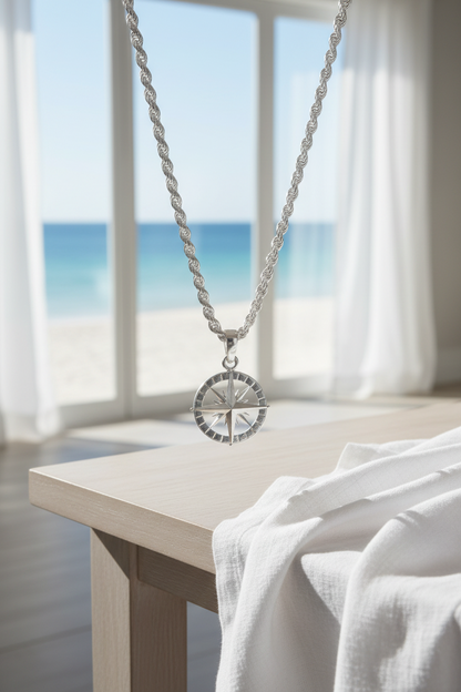 Compass Rose Pendant - Large