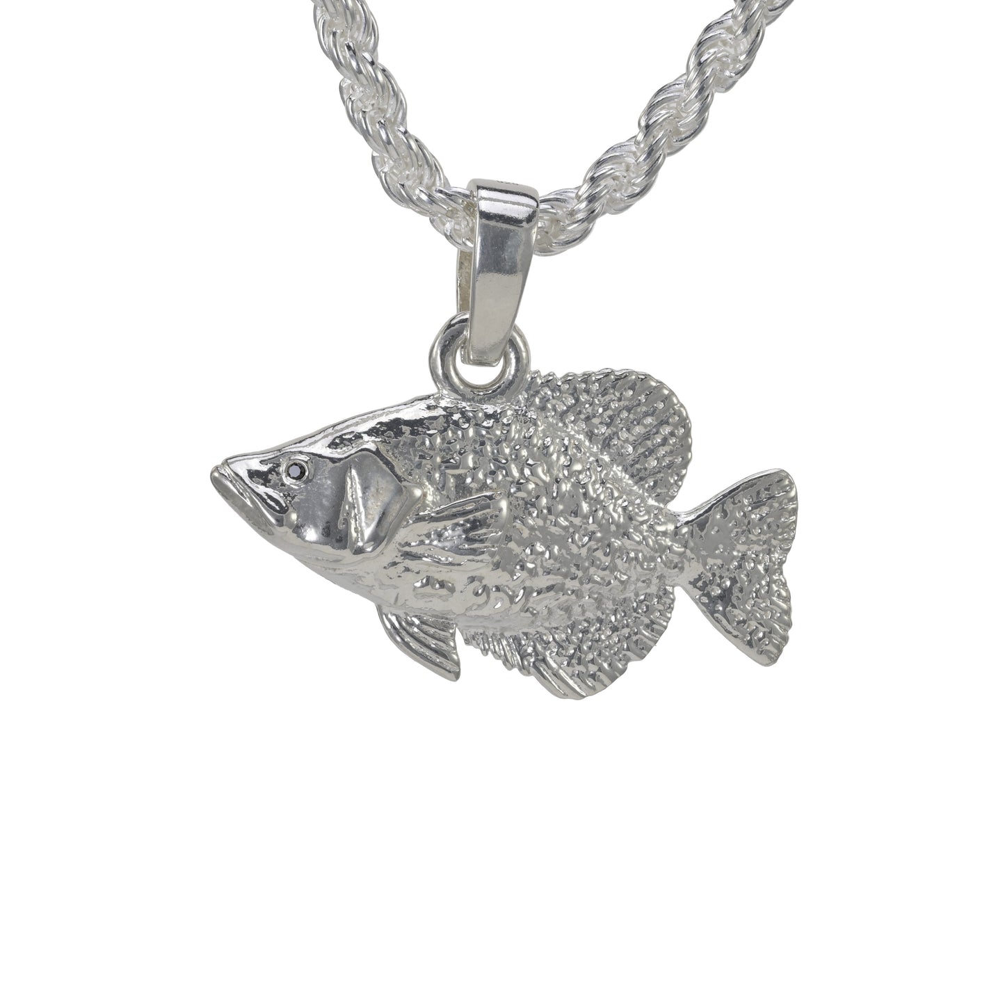 Crappie Fish Pendant - Large