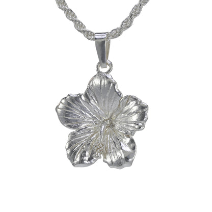 Hawaiian Hibiscus Flower Pendant - Medium