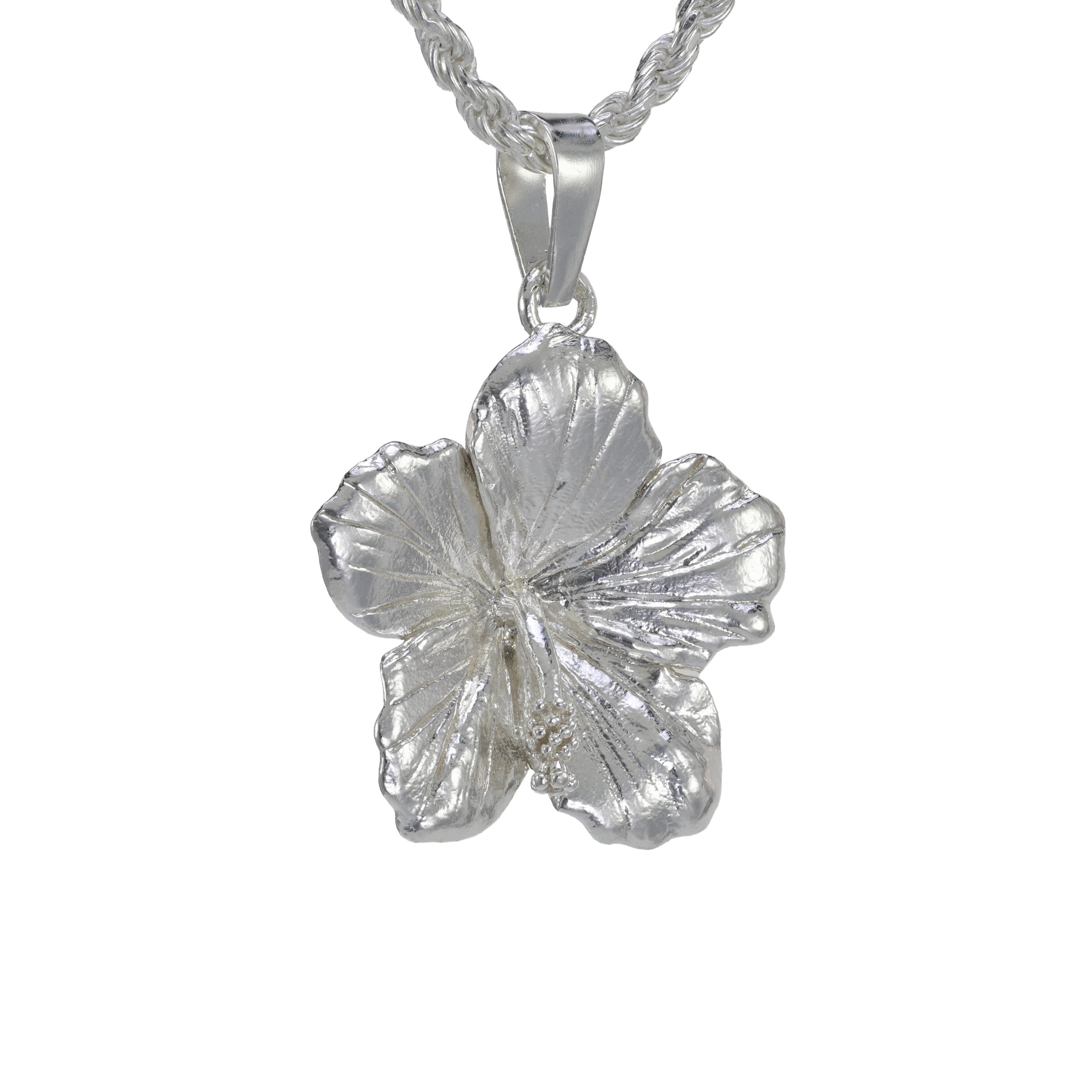 Hawaiian Hibiscus Flower Pendant - Medium | Sea Shur Jewelry