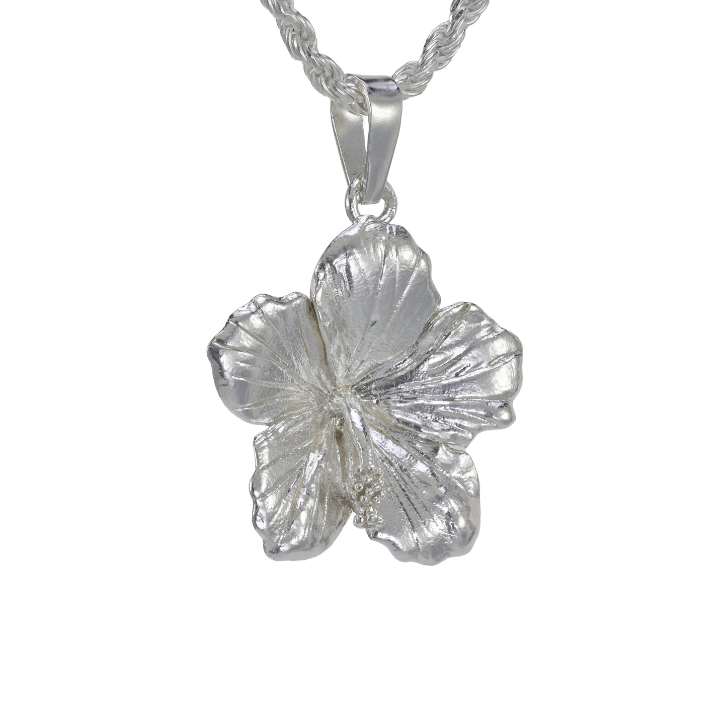 Hawaiian Hibiscus Flower Pendant - Medium