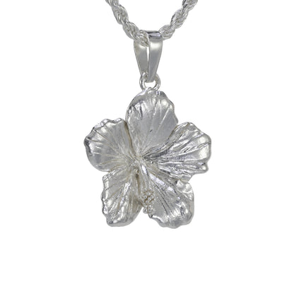 Hawaiian Hibiscus Flower Pendant - Medium