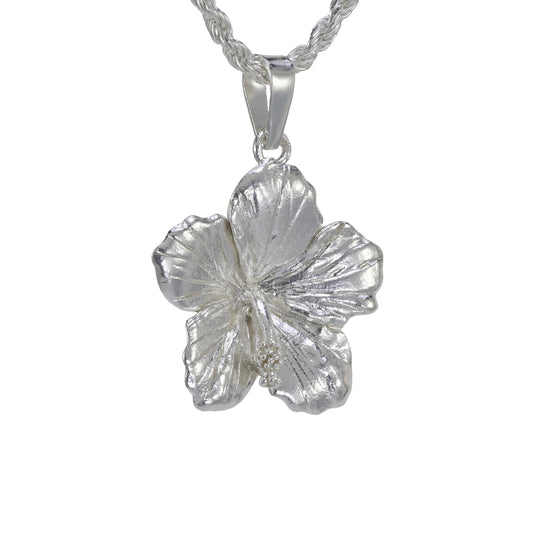 Hawaiian Hibiscus Flower Pendant - Medium