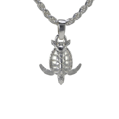 Loggerhead Sea Turtle Pendant - Medium