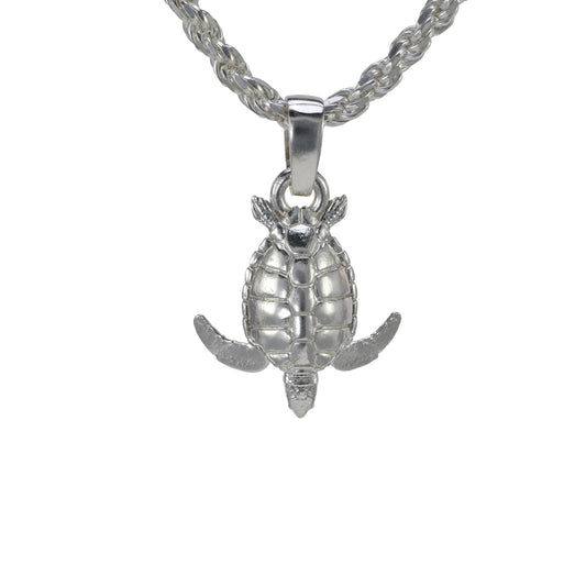 Loggerhead Sea Turtle Pendant - Medium
