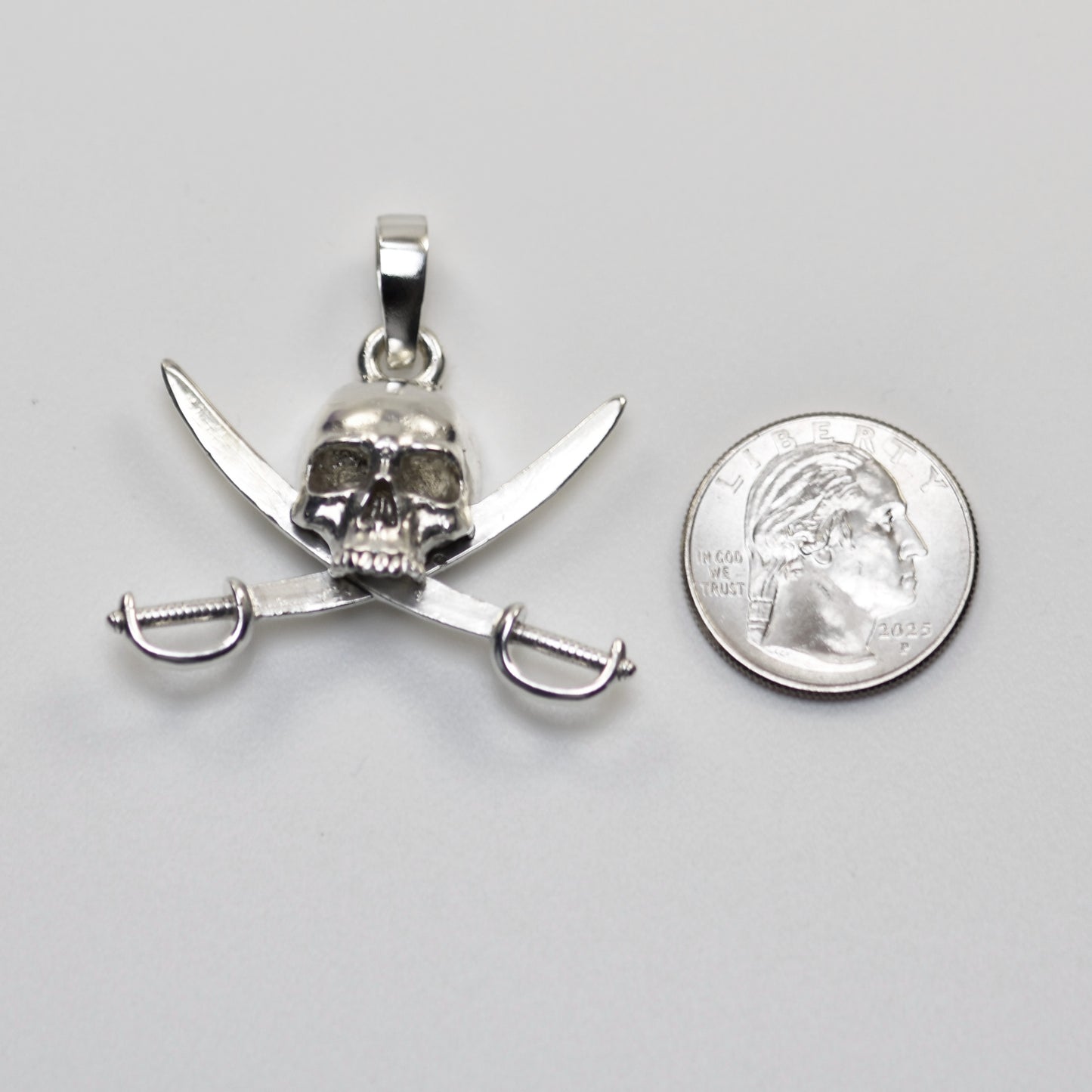 Pirate Skull with Crossed Swords - Large