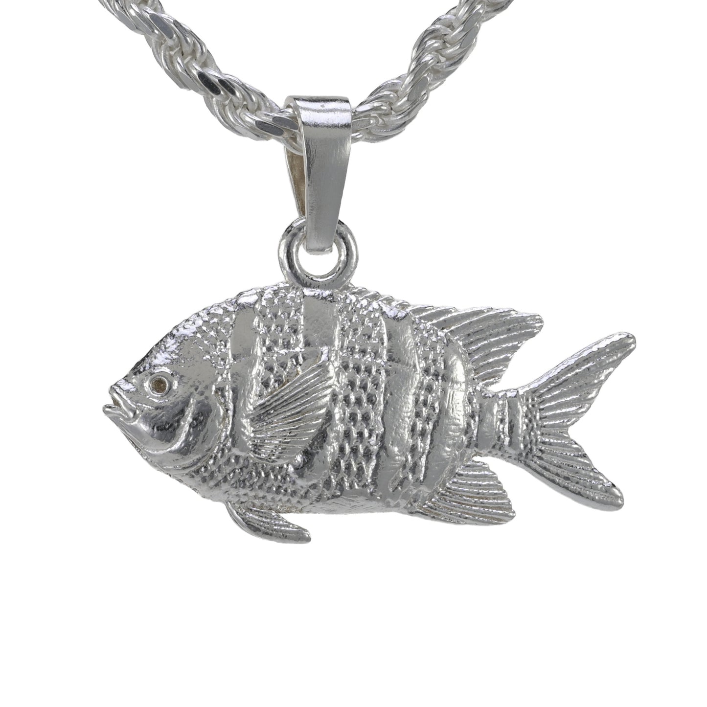 Sergeant Major Fish Pendant - Small