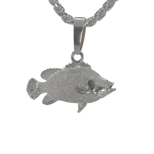 Tripletail Fish Pendant - Large