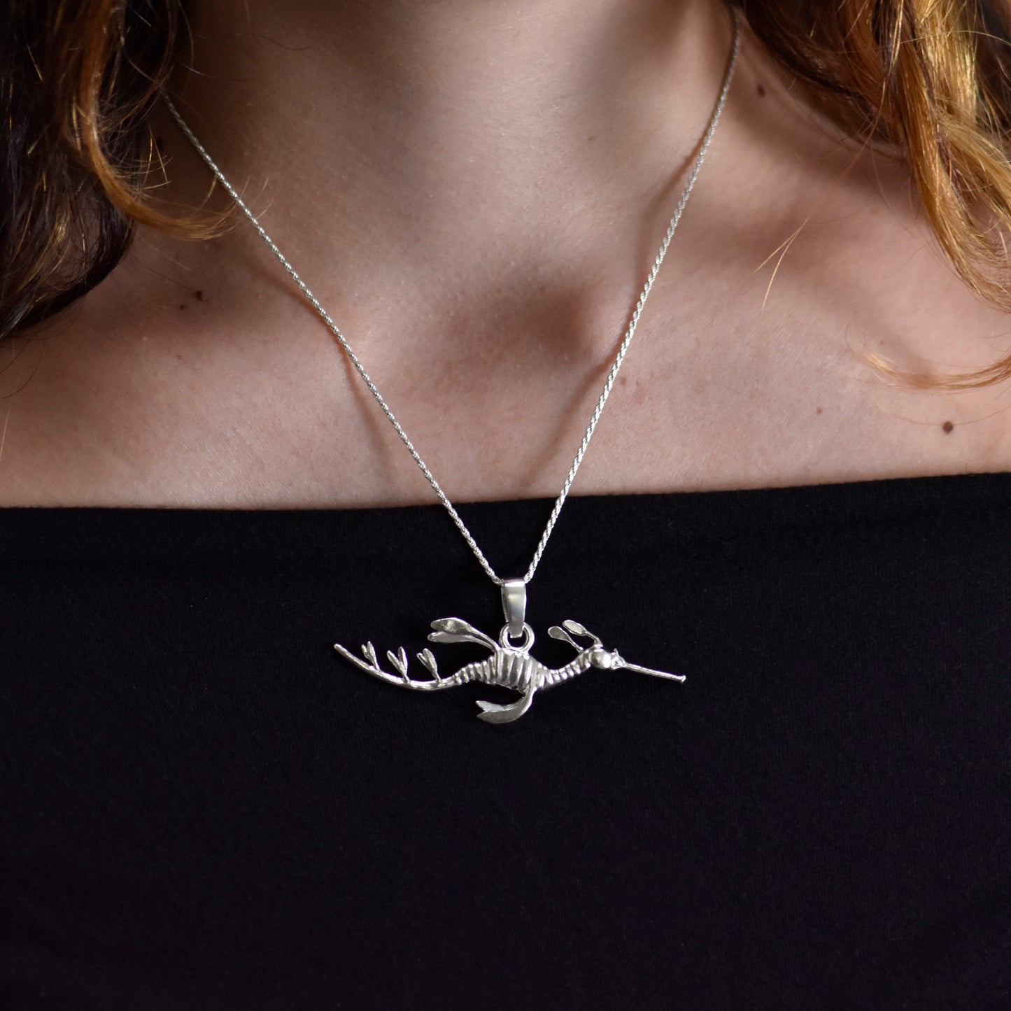 Weedy Sea Dragon Pendant - Large