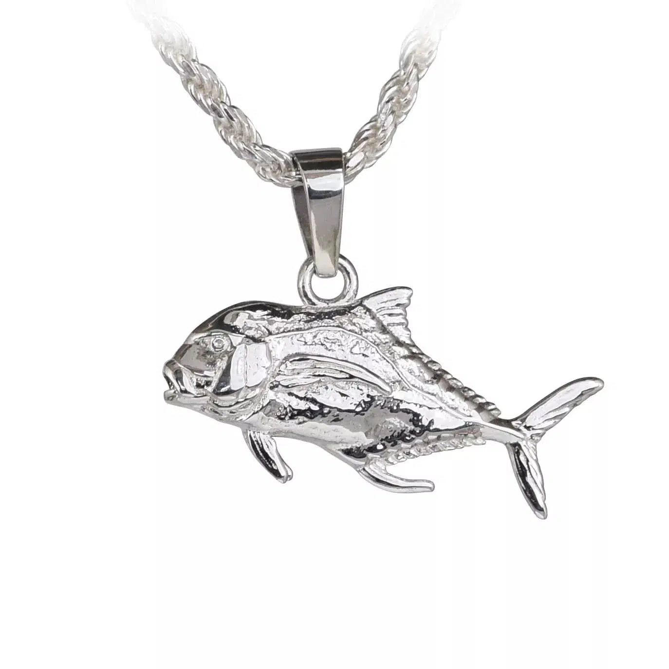 African Pompano Fish Pendant - Small