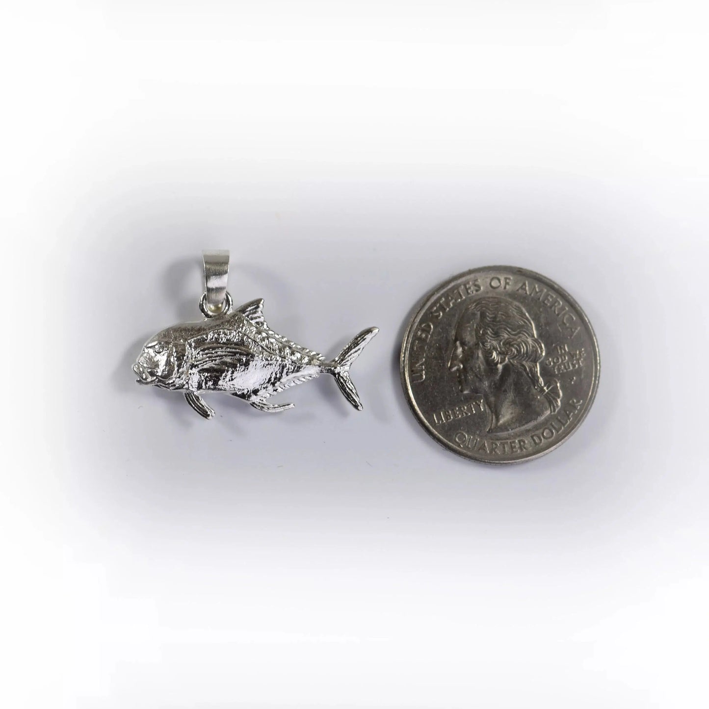 African Pompano Fish Pendant - Small