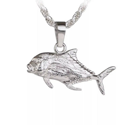 African Pompano Fish Pendant - Small