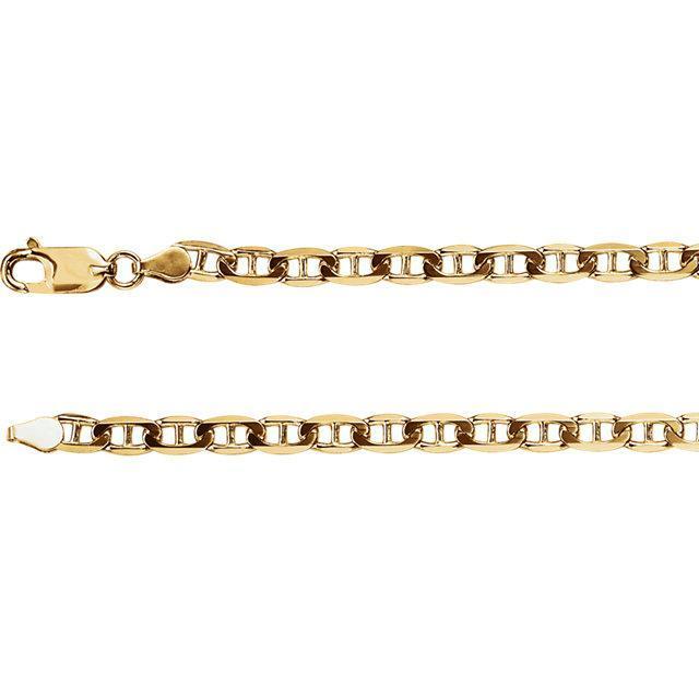 Anchor Chain - 14k Yellow Gold - 4.5 mm