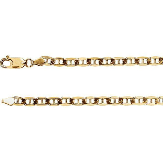 Anchor Chain - 14k Yellow Gold - 4.5 mm