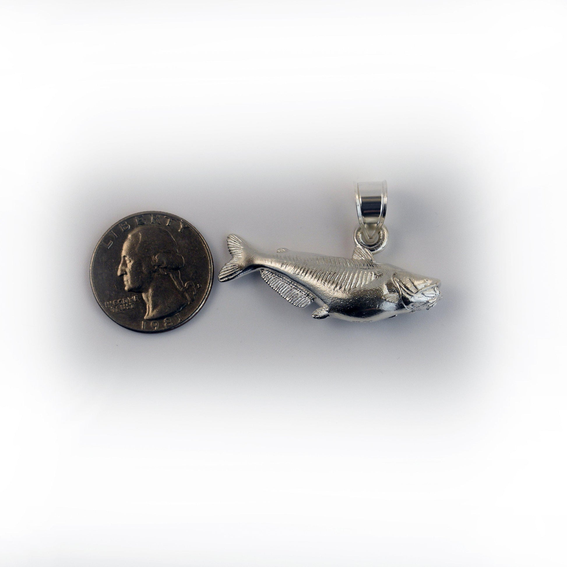 Blue Catfish Pendant - Large