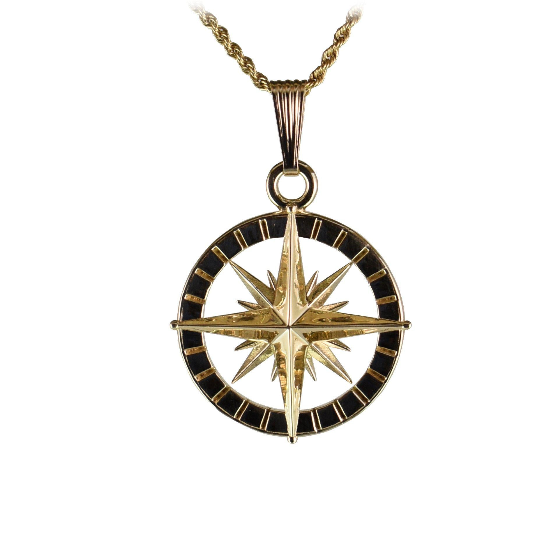 Compass Rose Pendant - Large