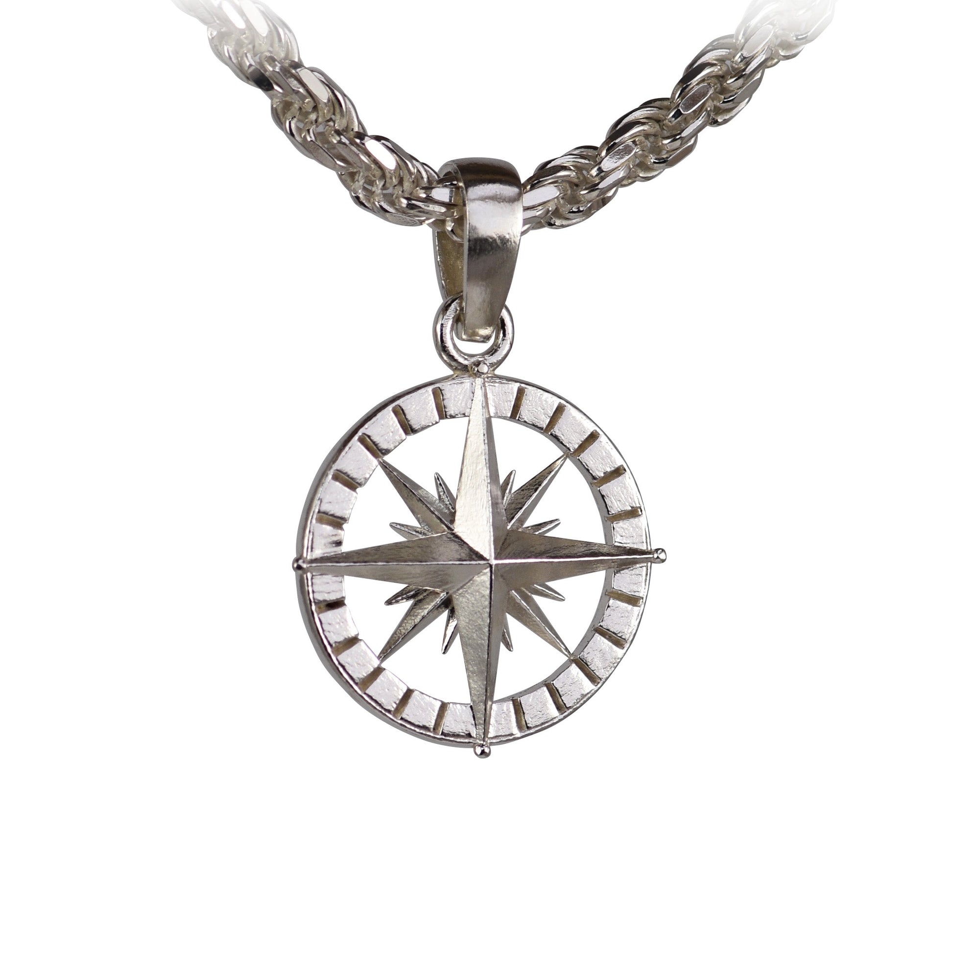 Compass Rose Pendant - Large