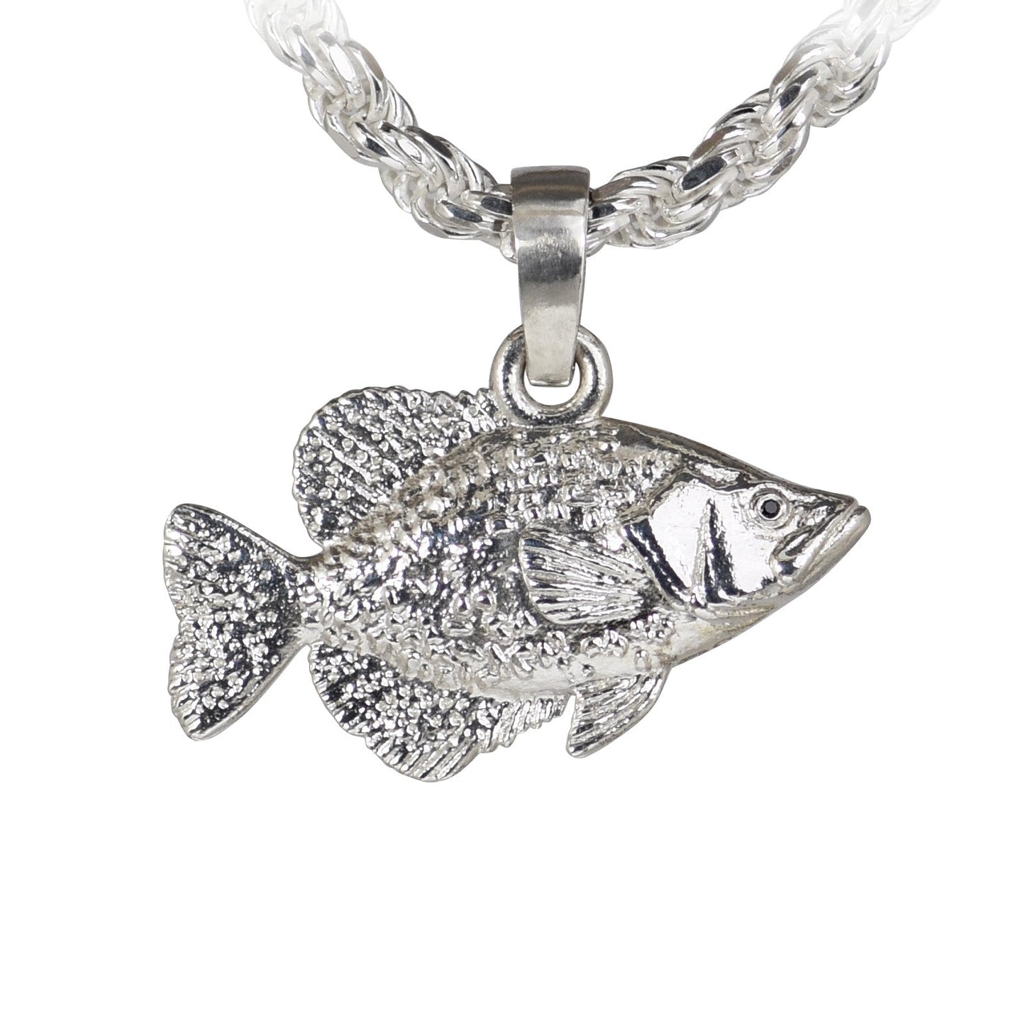 Crappie Fish Pendant - Large