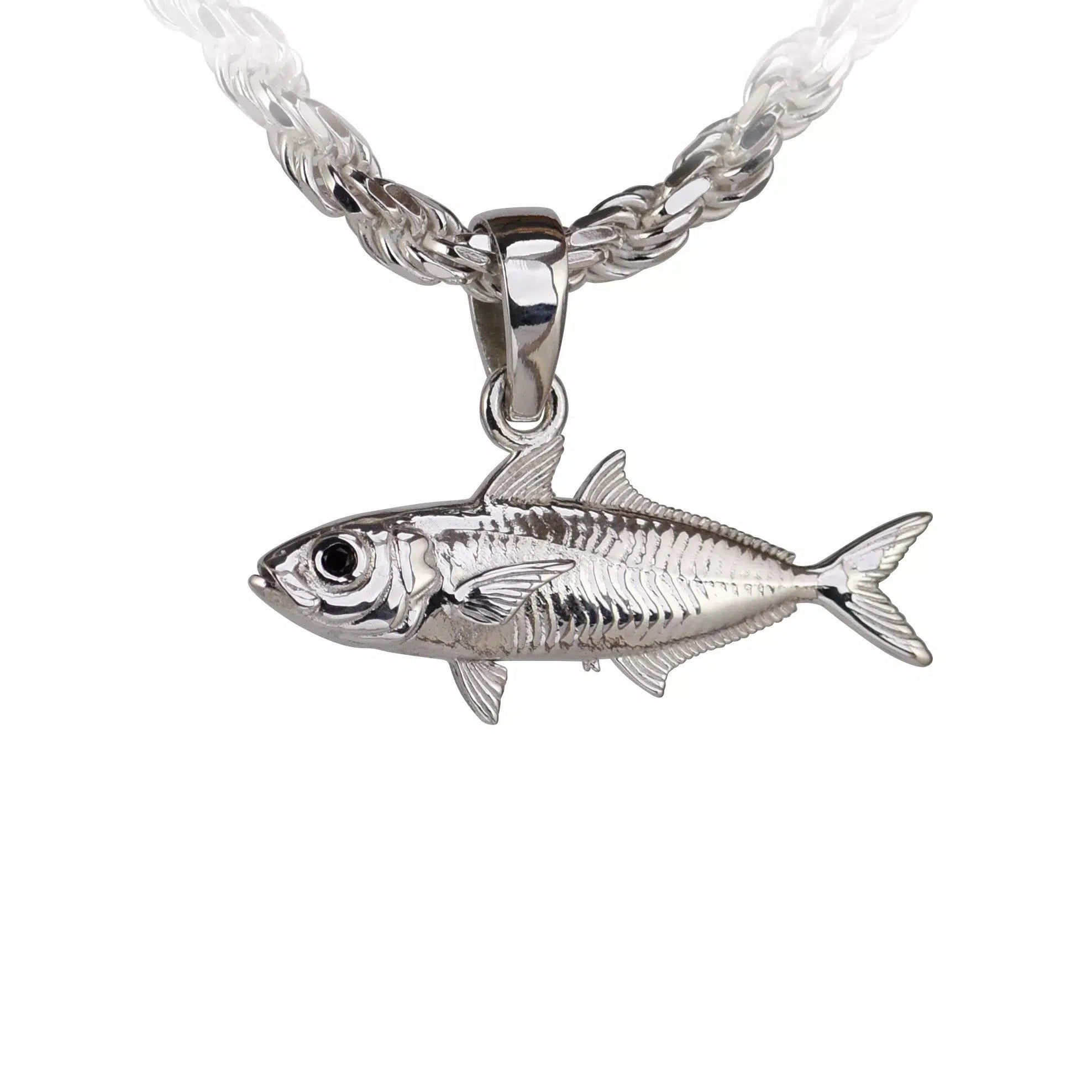 Gold & Enamel Evil Eye Fish Necklace | Ebru Jewelry | Wolf & Badger