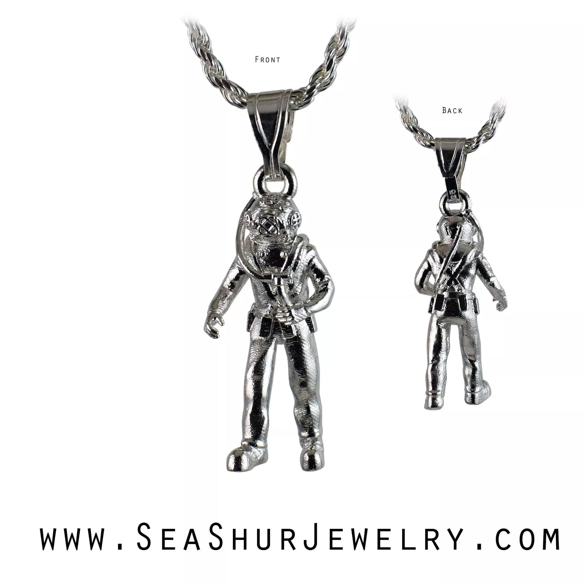 Hard Hat Standard Diver Pendant - Large