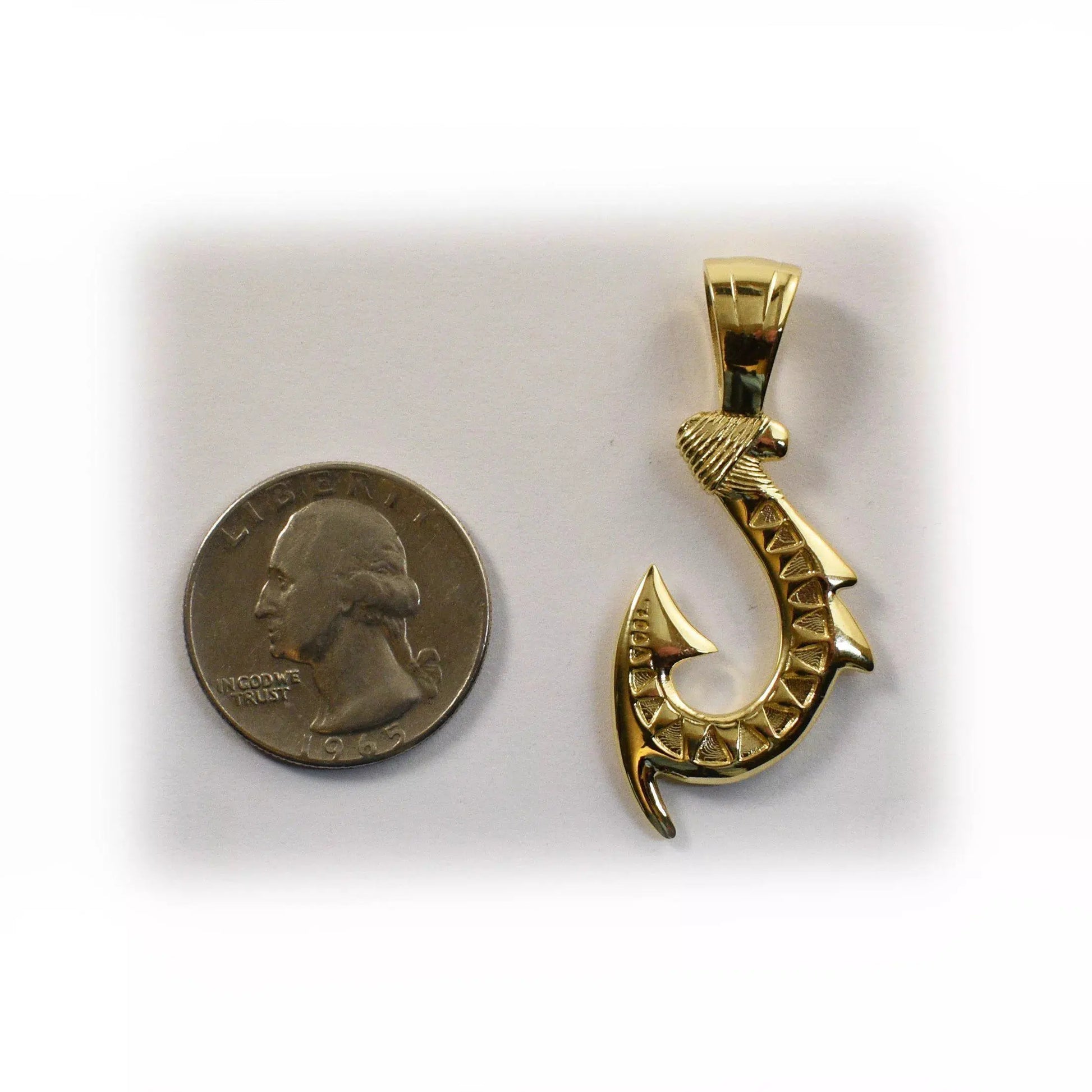 Hawaiian Style Hook Pendant - Large