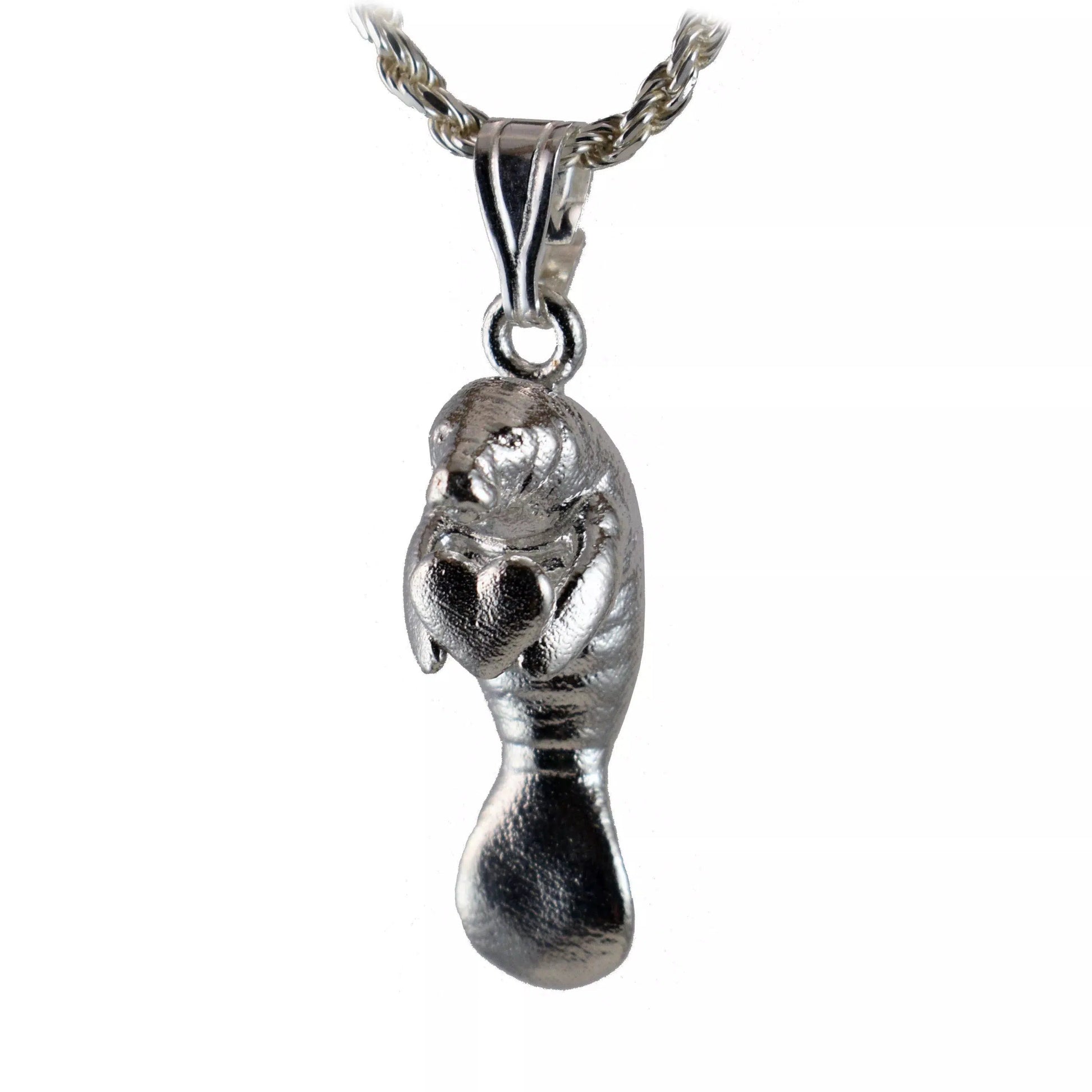 Manatee Heart Pendant - Large