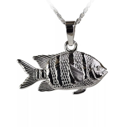 Sergeant Major Fish Pendant - Small