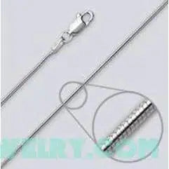 Snake Necklace - 1.5 mm - Italian made Sterling Silver