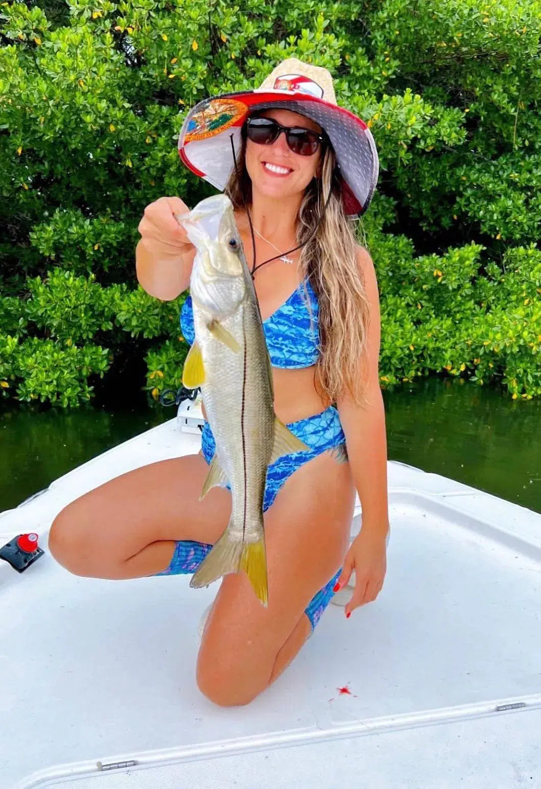 Snook Fishing Hat | Fish Hats | Snook Hat White