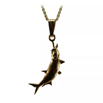 Tarpon hanging vertical by hook Pendant - Small